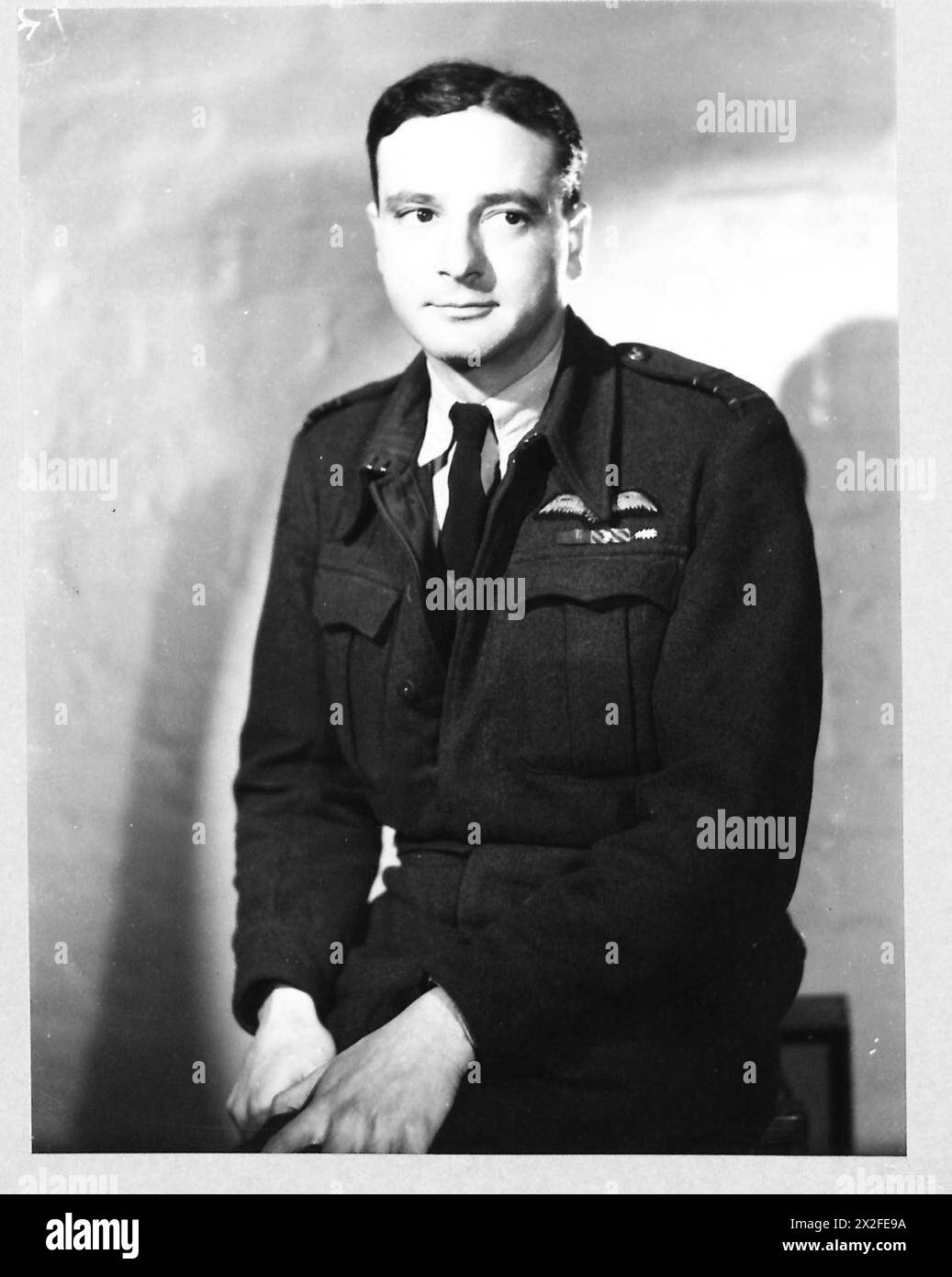 Max Maurice Guedj, un pilote français libre, a servi dans la Royal Air Force en Grande-Bretagne pendant la seconde Guerre mondiale entre 1940 et 1945. Banque D'Images