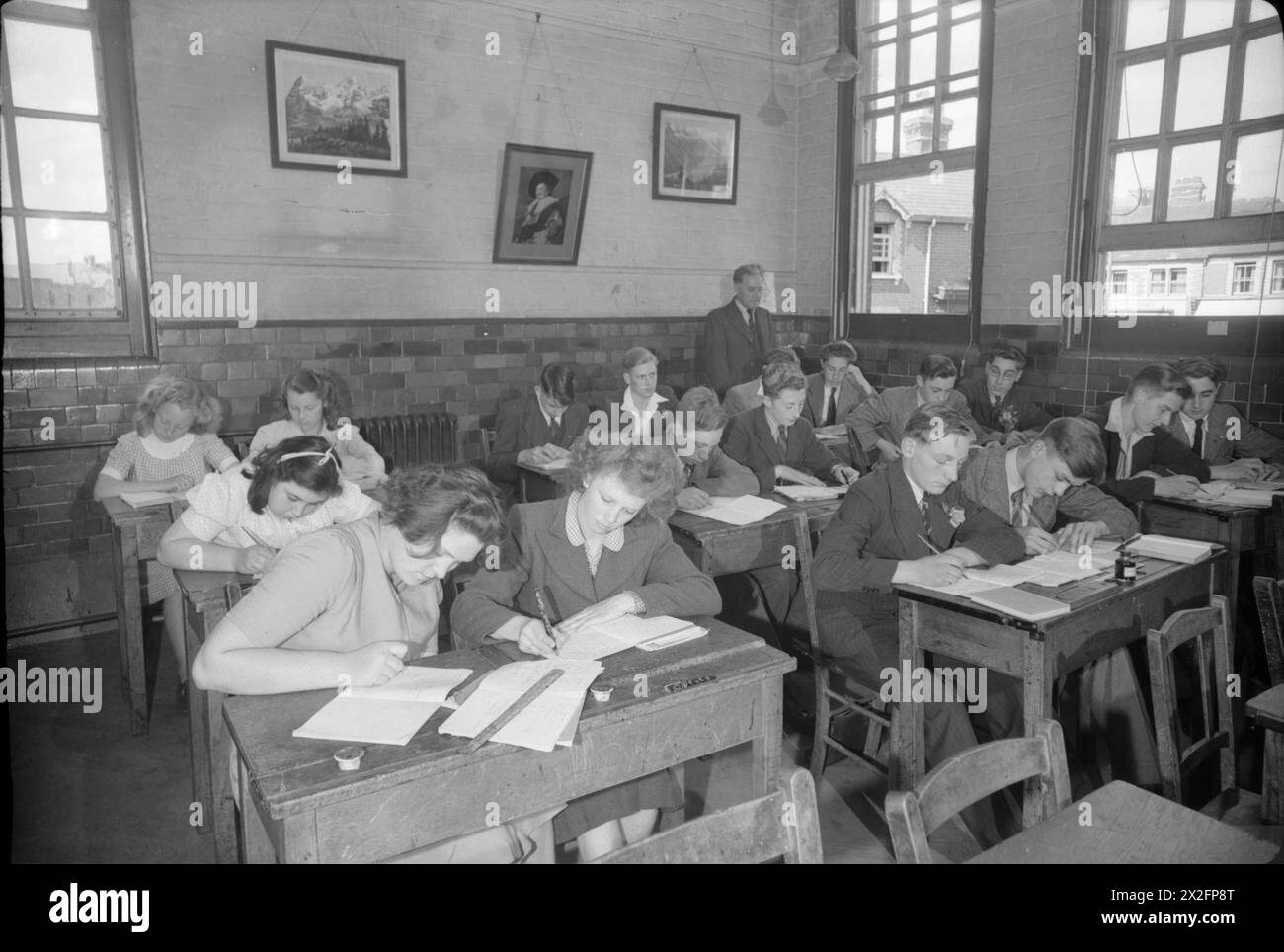 Secondary School Classroom Uk History Banque De Photographies Et D 