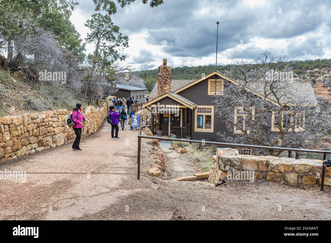 Célèbre Kolb Studio historique sur la rive sud du parc national du Grand Canyon en Arizona Banque D'Images