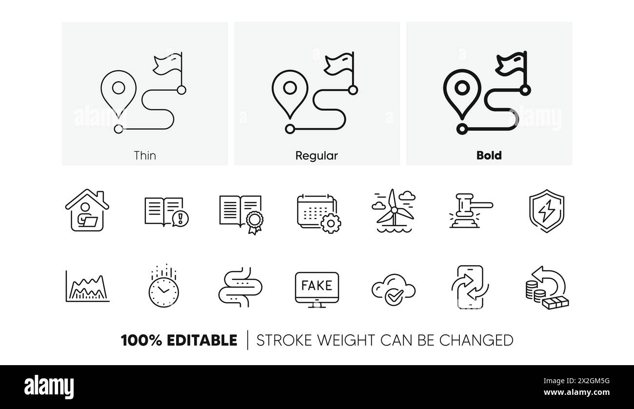 Diplôme, Cloud Computing et icônes de ligne intestinale. Pour l'application Web, impression. Icônes de ligne. Vecteur Illustration de Vecteur