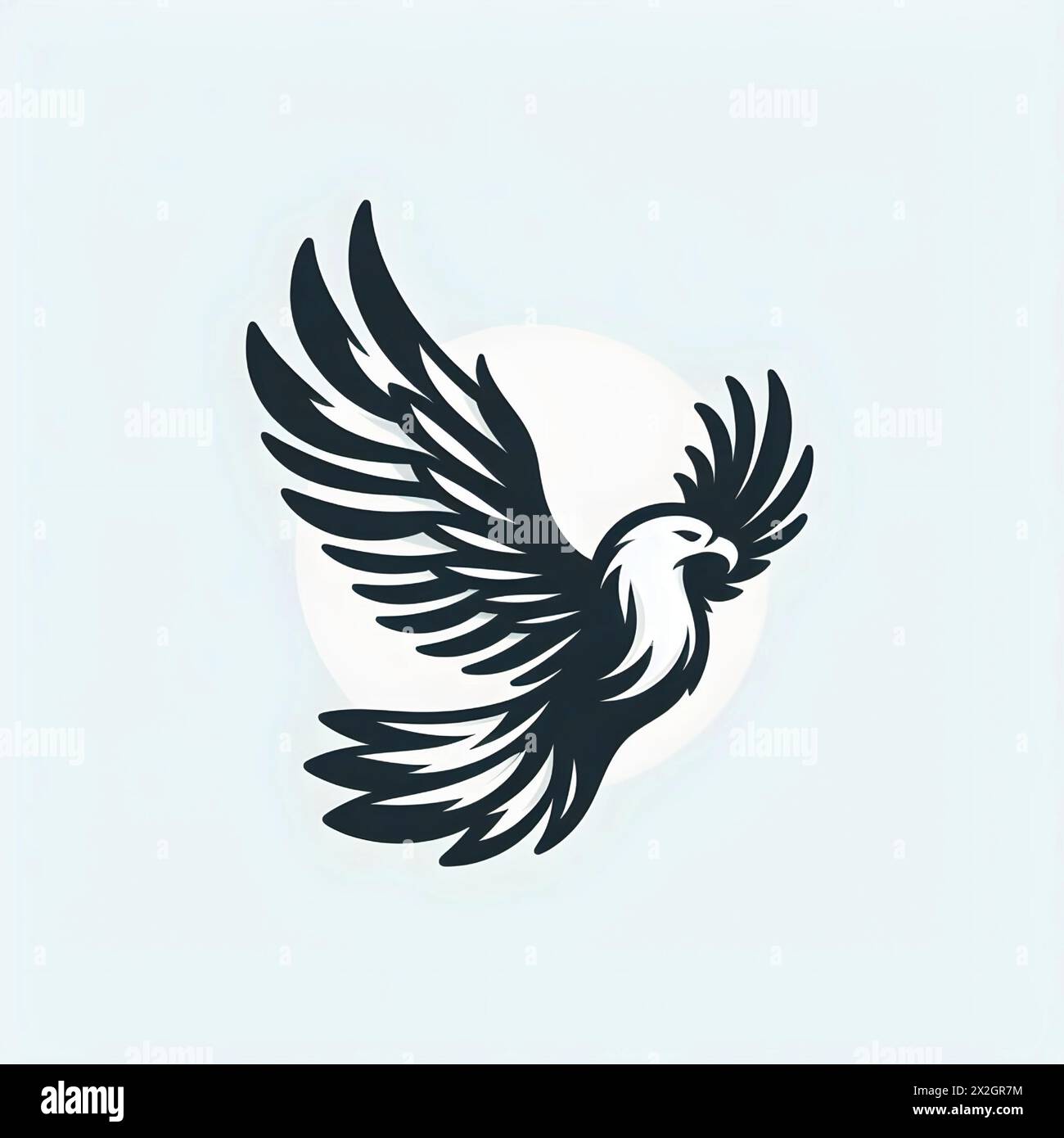 ILLUSTRATION ARTISTIQUE VECTORIELLE DE LOGO EAGLE Illustration de Vecteur