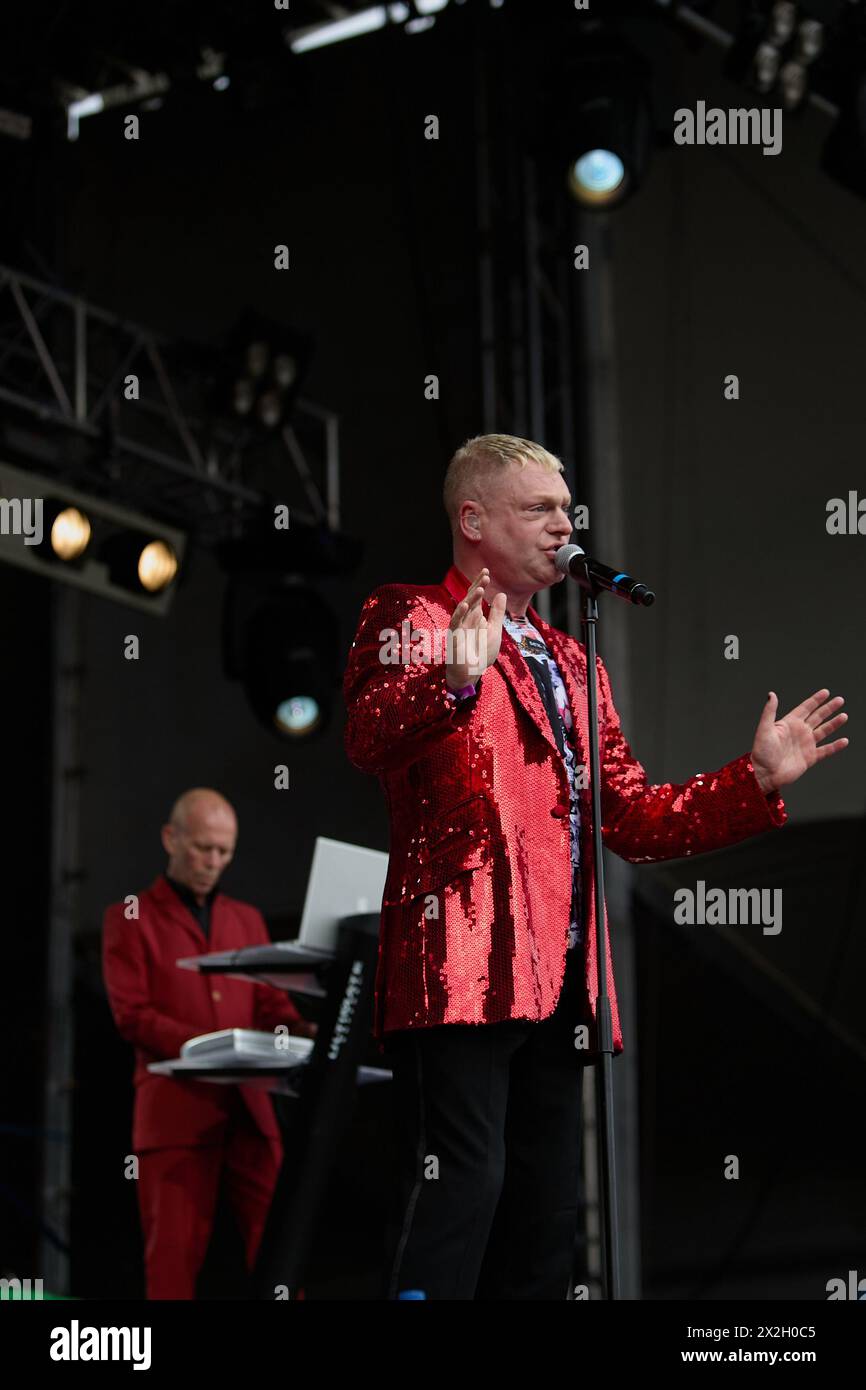 Effectuer l'effacement à Guilfest 2011 Banque D'Images