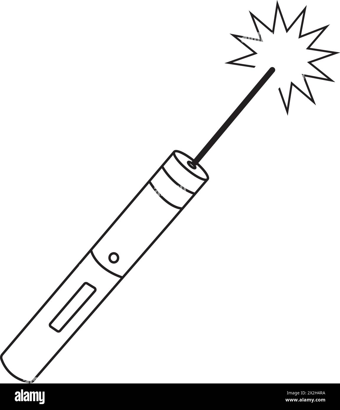 Symbole d'illustration vectorielle d'icône de pointeur laser Illustration de Vecteur