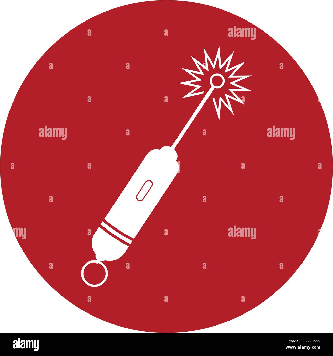 Symbole d'illustration vectorielle d'icône de pointeur laser Illustration de Vecteur