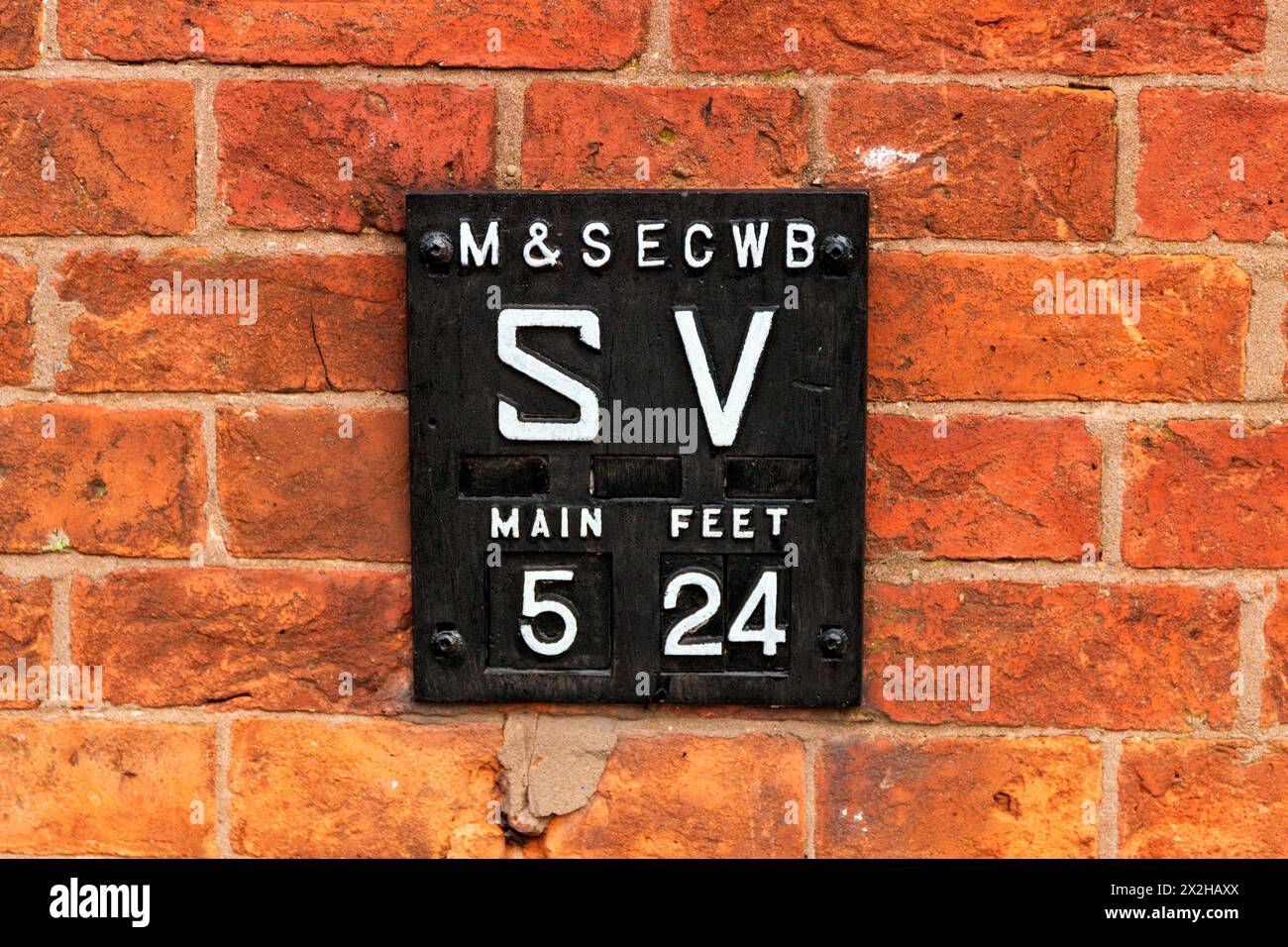 Signe S V. Sandbach, Cheshire. Banque D'Images