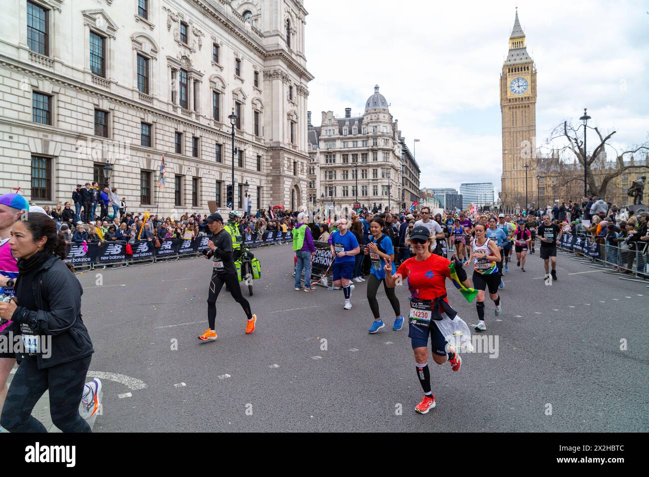 Marathon de Londres TCS avril 2024 Banque D'Images