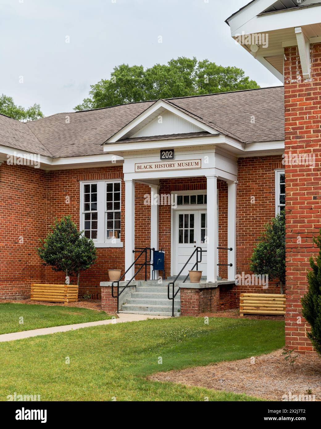 Façade du musée d'histoire noire à Wetumpka, comté d'Elmore, Alabama. Banque D'Images