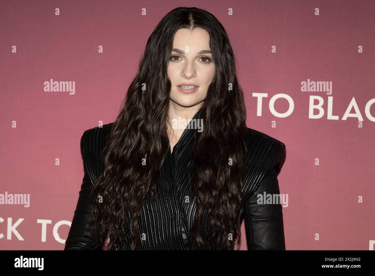 Paris, France. 12 avril 2024. Marisa Abela assiste à la première de Back to Black à L'Olympia, le 22 avril 2024 à Paris, France. Photo de David NIVIERE/ABACAPRESS.COM crédit : Abaca Press/Alamy Live News Banque D'Images