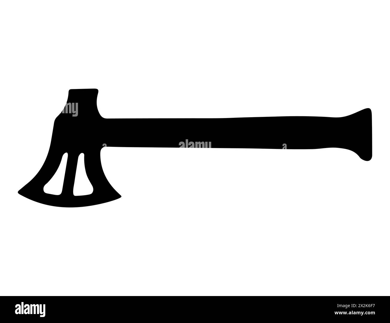 Art vectoriel de silhouette de hachette de trappe Illustration de Vecteur