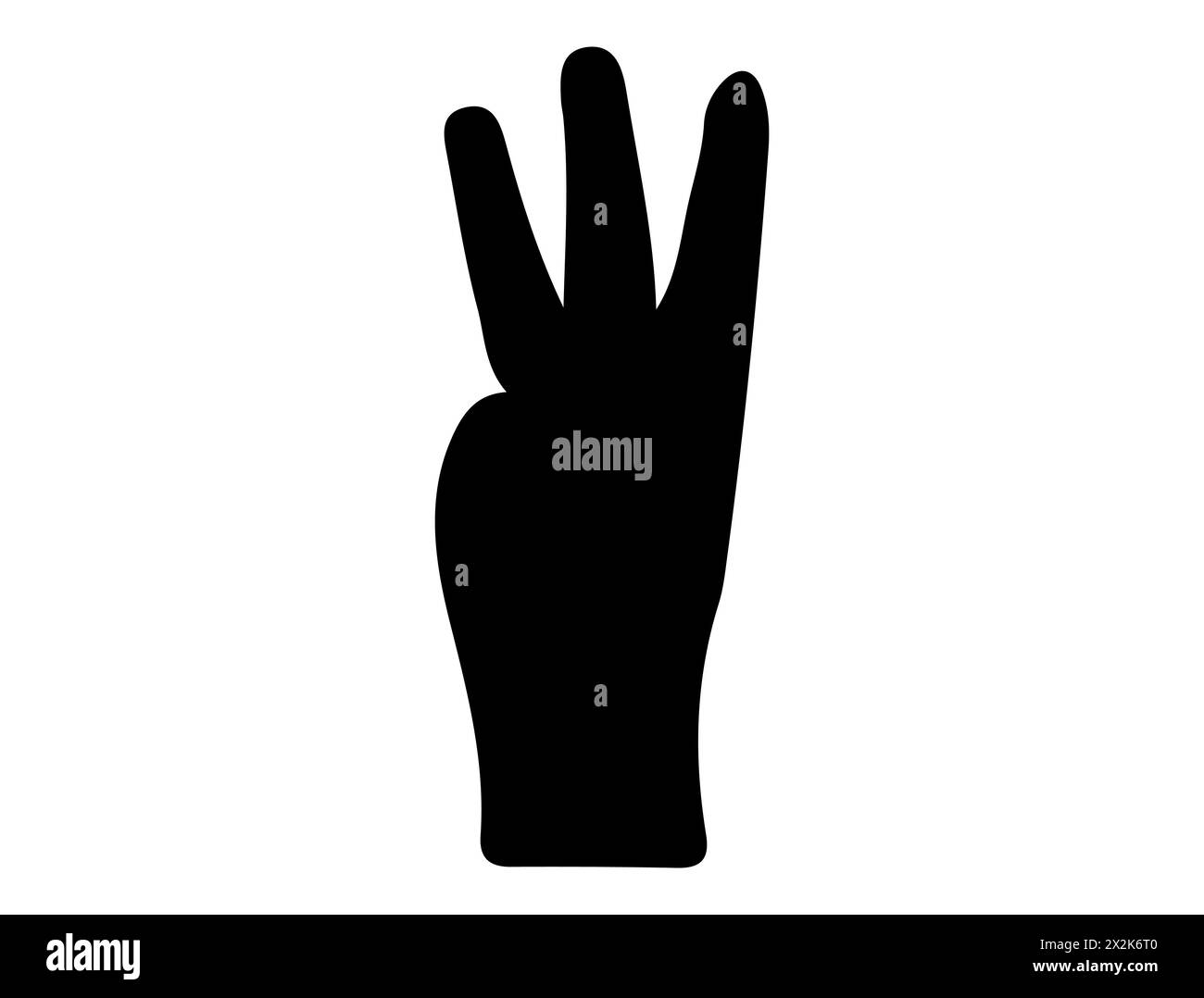 Art vectoriel de silhouette de geste de la main Illustration de Vecteur