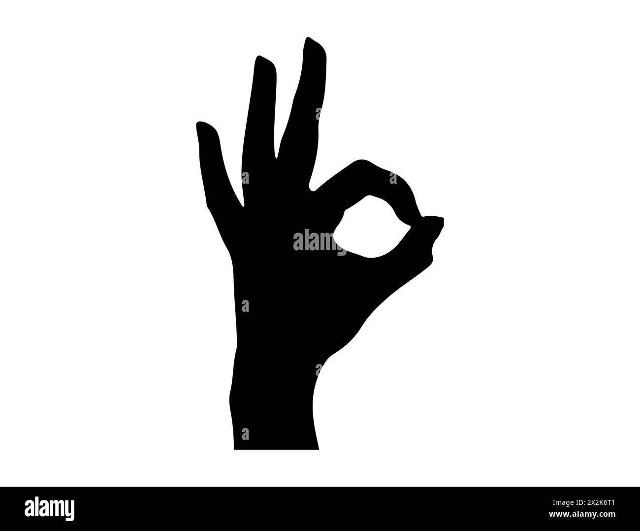 Art vectoriel de silhouette de geste de la main Illustration de Vecteur