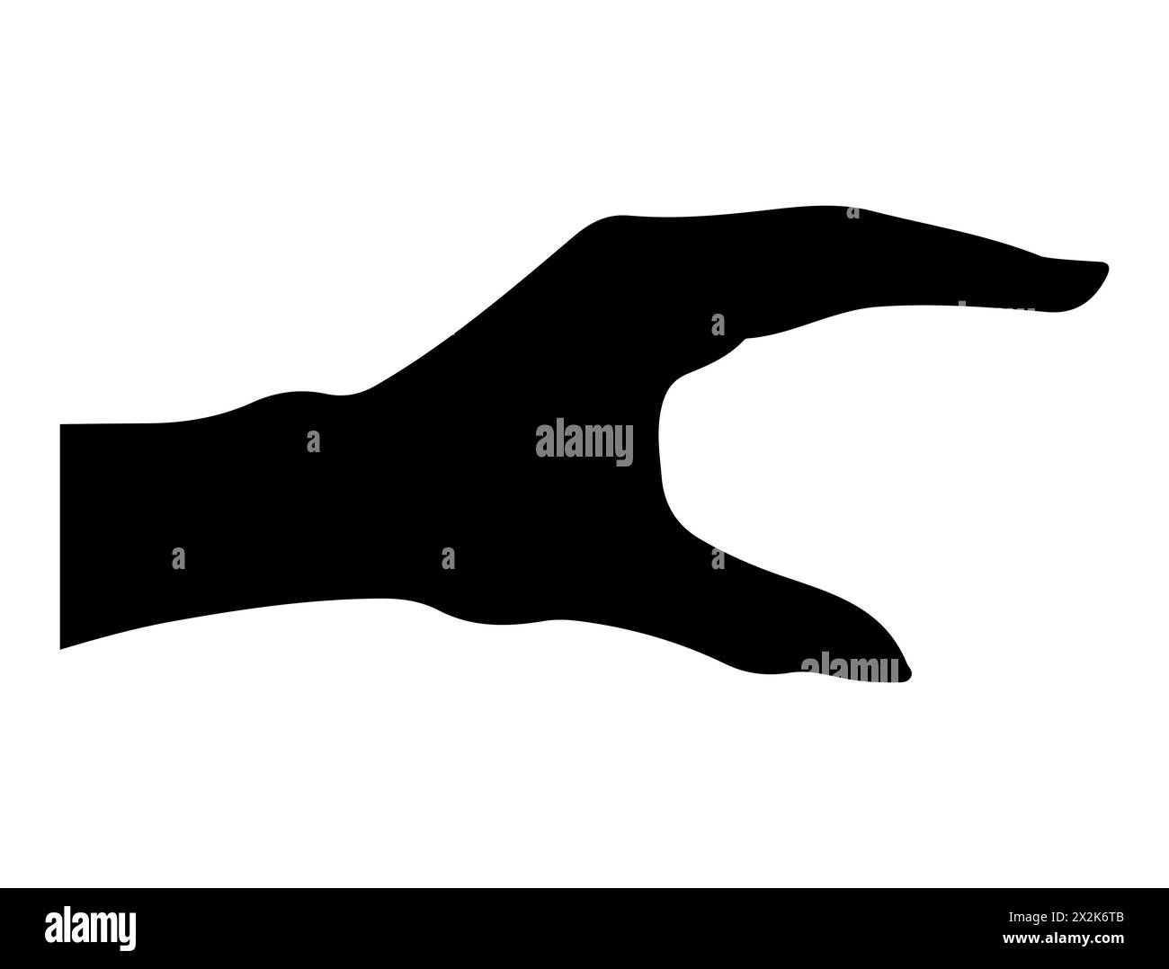 Art vectoriel de silhouette de geste de la main Illustration de Vecteur
