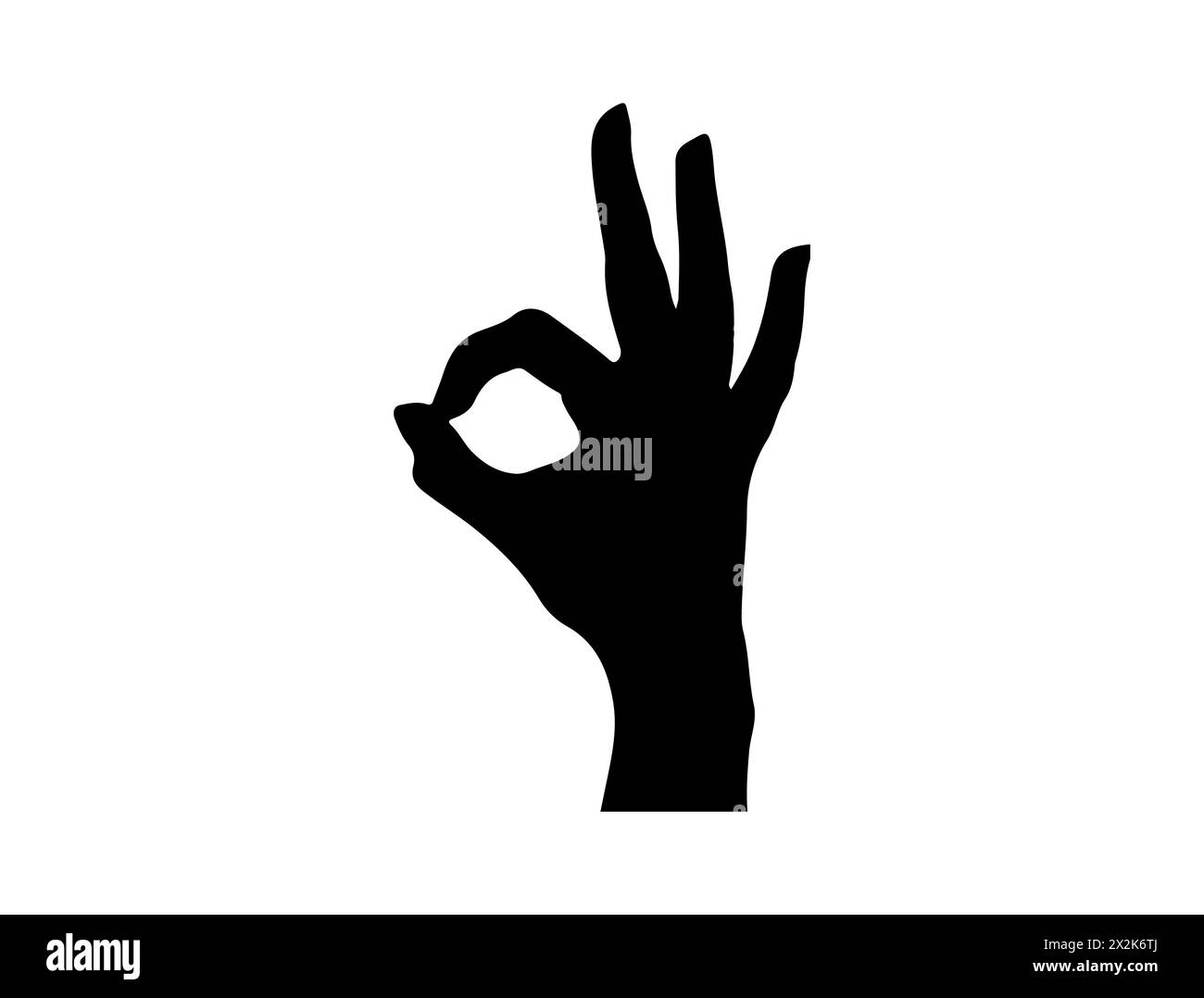 Art vectoriel de silhouette de geste de la main Illustration de Vecteur