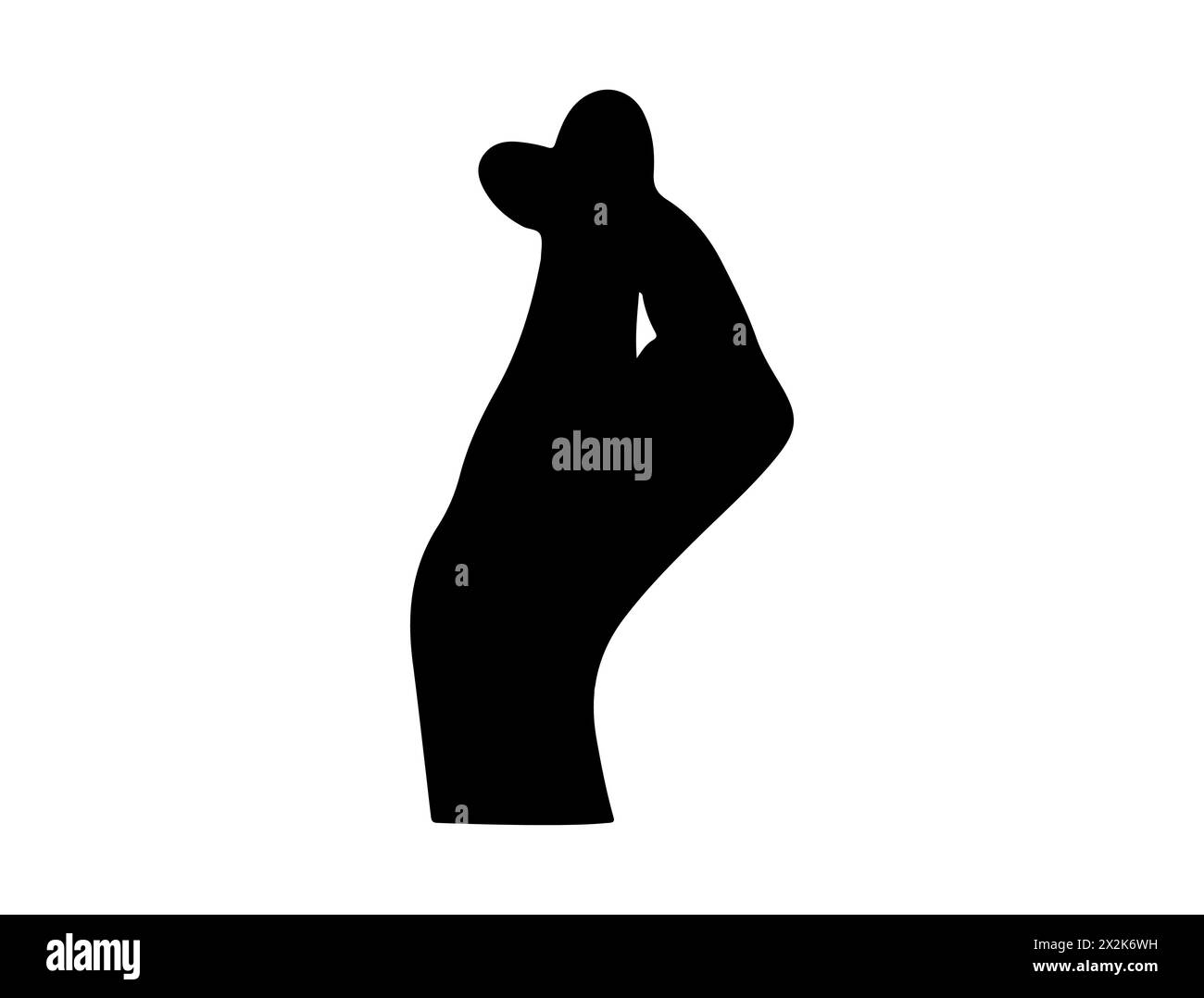 Art vectoriel de silhouette de geste de la main Illustration de Vecteur