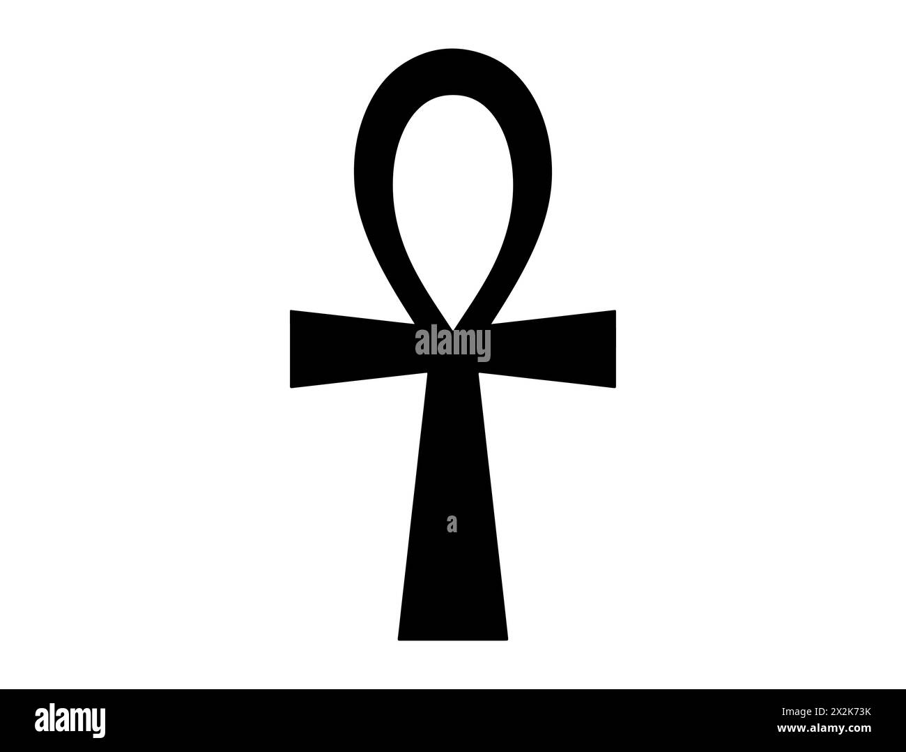 Art vectoriel de silhouette de symbole Ankh Illustration de Vecteur