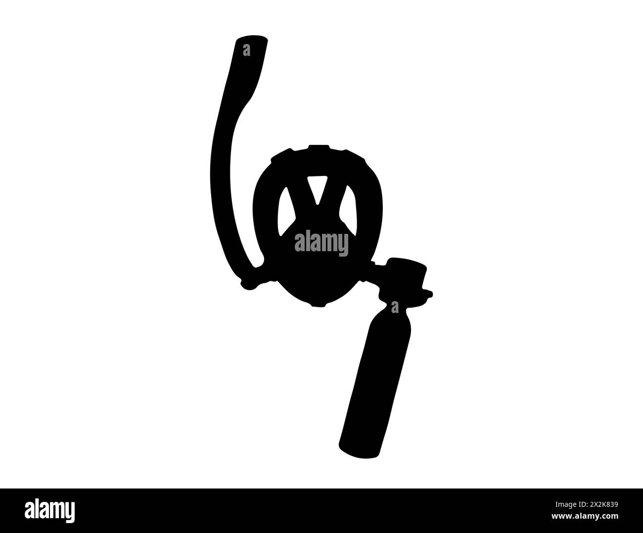 Masque de plongée avec masque et tuba silhouette art vectoriel Illustration de Vecteur