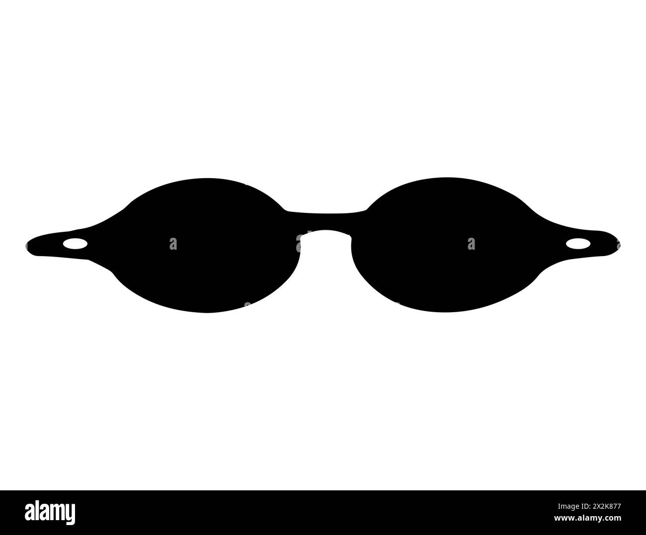 Lunettes de natation silhouette art vectoriel Illustration de Vecteur