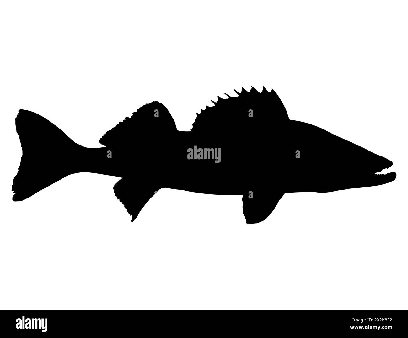 Art vectoriel de silhouette de poisson doré jaune Illustration de Vecteur