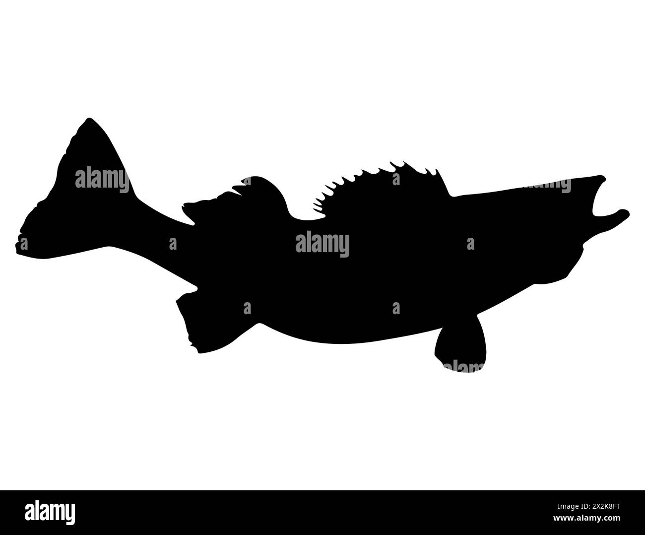 Art vectoriel de silhouette de poisson doré jaune Illustration de Vecteur