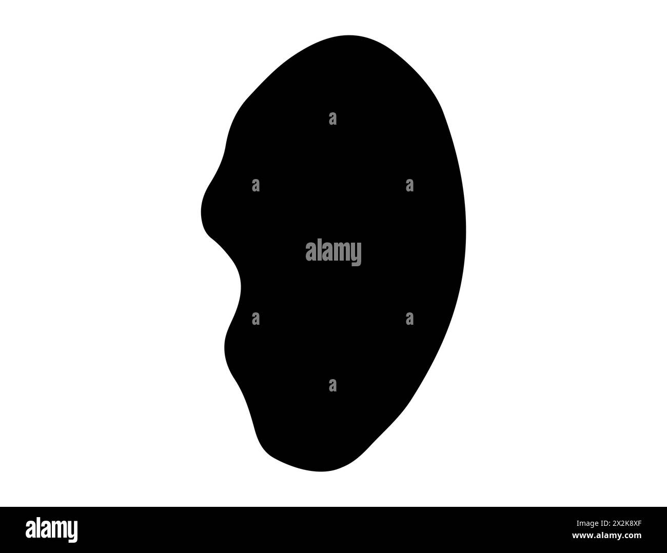 Silhouette d'oreille art vectoriel Illustration de Vecteur