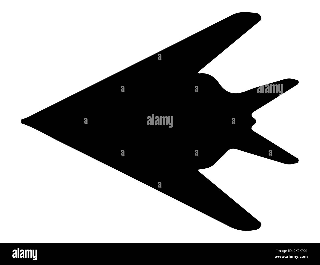 Art vectoriel de silhouette de jet de chasse Illustration de Vecteur