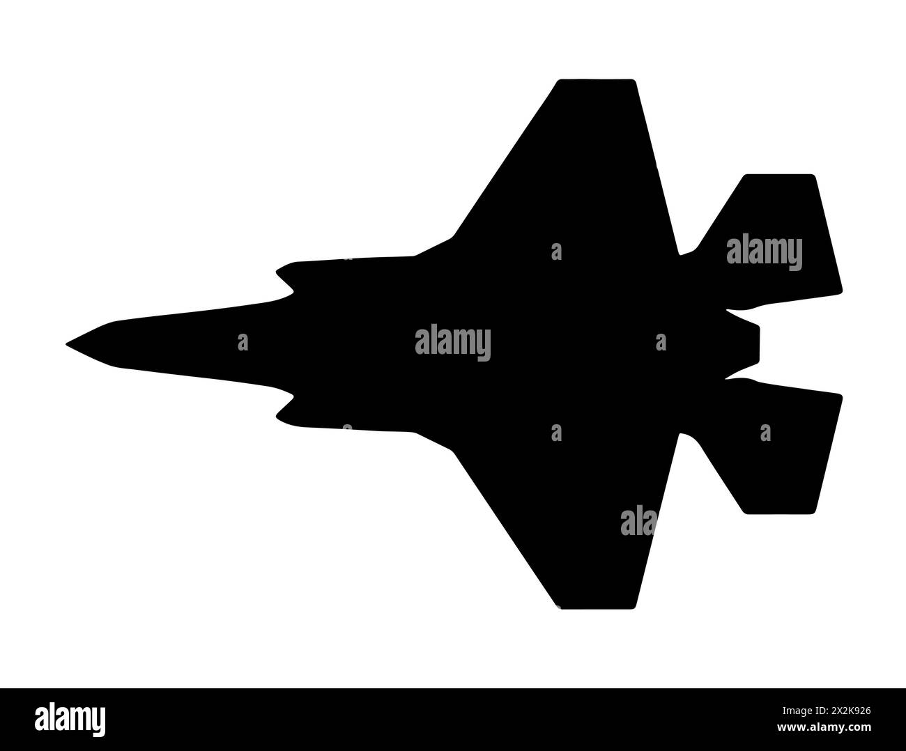 Art vectoriel de silhouette de jet de chasse Illustration de Vecteur