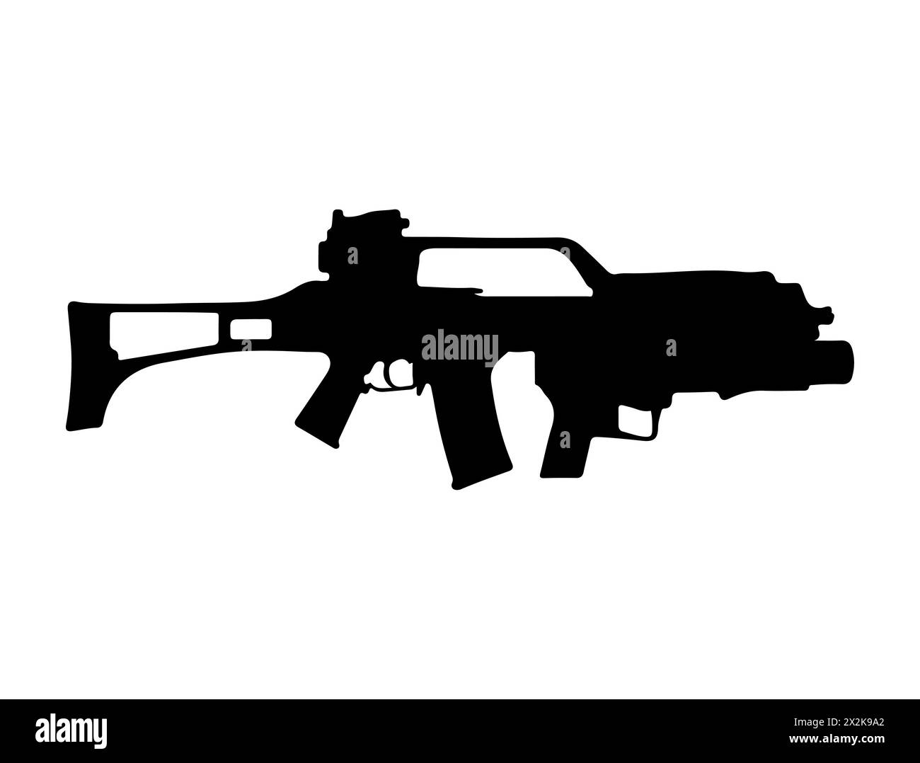 Art vectoriel de silhouette de lance-grenade Illustration de Vecteur