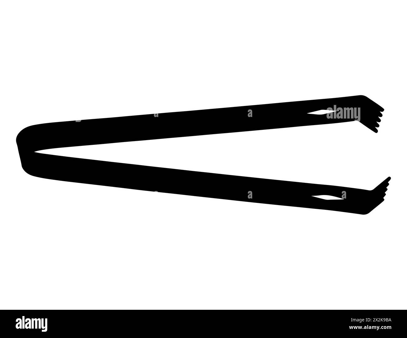 Art vectoriel de silhouette de tong de glace Illustration de Vecteur
