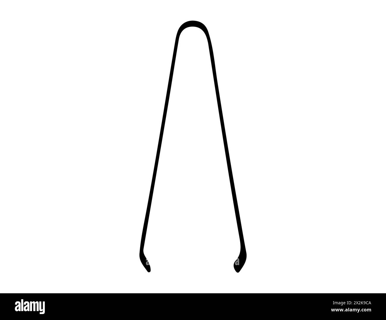 Art vectoriel de silhouette de tong de glace Illustration de Vecteur