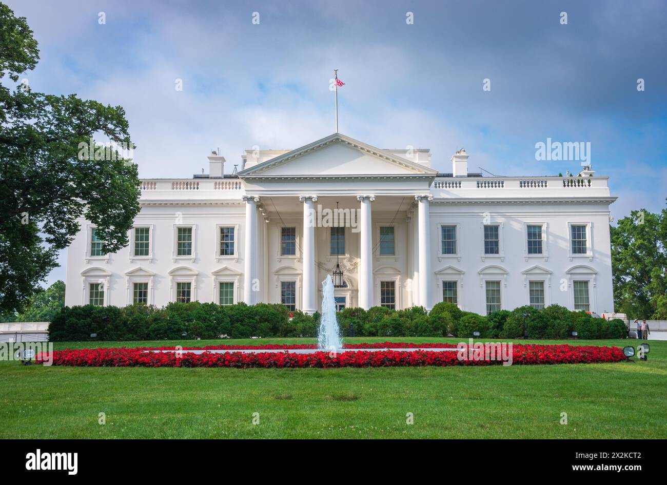 La Maison Blanche, résidence officielle et lieu de travail du président des États-Unis, située au 1600 Pennsylvania Avenue NW à Washington, D.C. Banque D'Images