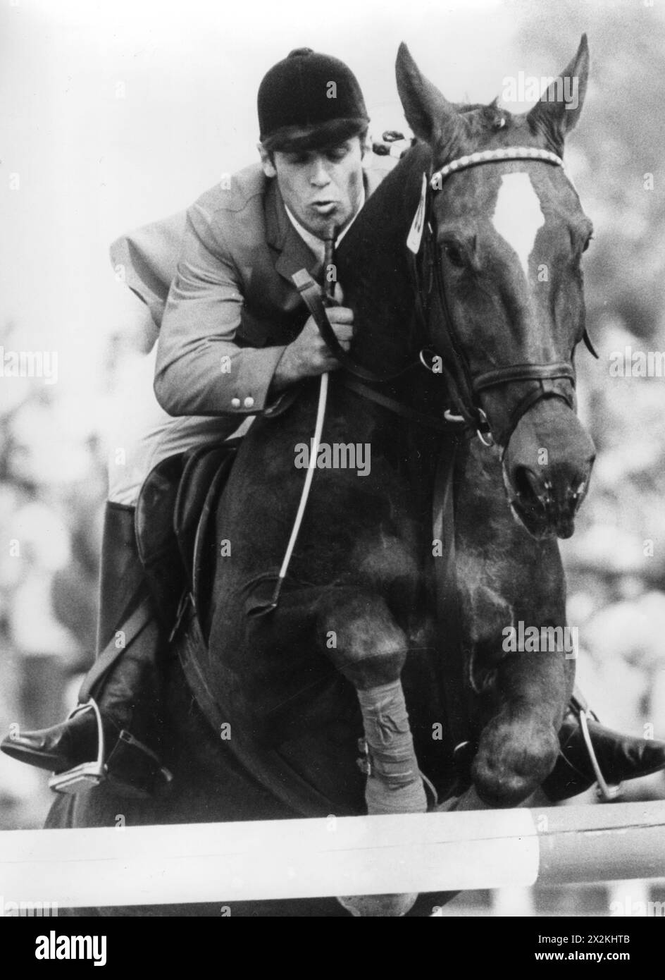 Schockemoehle, Alwin, * 29.5,1937, jockey de saut allemand, sur Donald Rex, championnat du monde de saut d'obstacles, AUTORISATION-DROITS-SUPPLÉMENTAIRE-INFO-NON-DISPONIBLE Banque D'Images