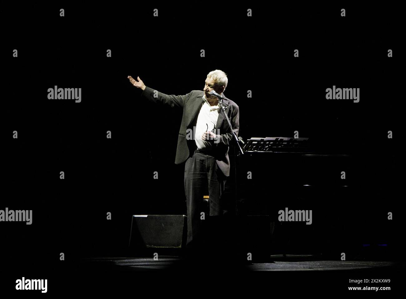 Paolo Conte en concert au Théâtre Arcimboldi à Milan 17/06/2022 Banque D'Images