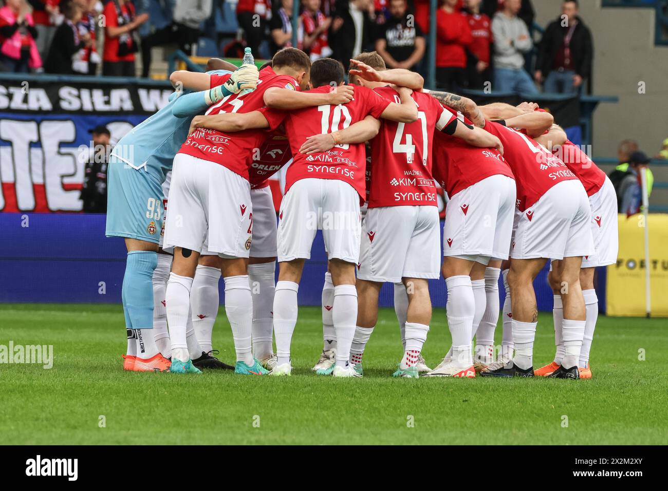 04.03.2024 Cracovie, Pologne football Fortuna Puchar Polski 23/24 Wisla Cracovie - Piast Gliwice op : Wisla Cracovie team Banque D'Images