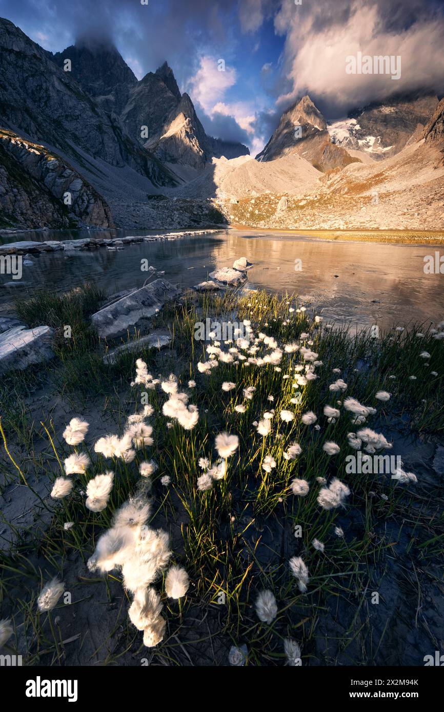 Géographie / voyage, France, Rhône-Alpes, Parc National de la Vanoise, Alpes, lac des vaches, AUTORISATION-DROITS-SUPPLÉMENTAIRE-INFO-NOT-AVAILABLE Banque D'Images