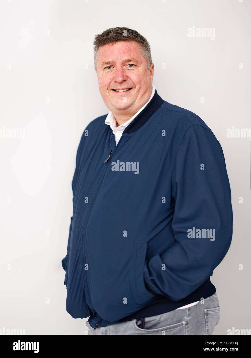 David Croft, commentateur Sky Sports F1 Banque D'Images