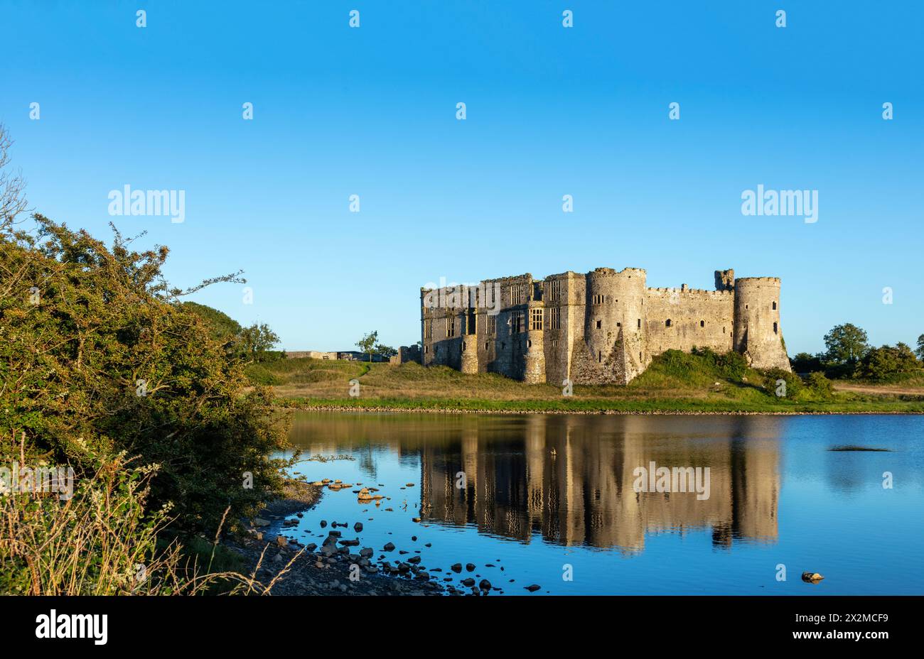 Géographie / voyage, Grande-Bretagne, pays de Galles, Pembrokeshire, Pembroke, CHÂTEAU CAREW, AUTORISATION-DROITS-SUPPLÉMENTAIRE-INFO-NON-DISPONIBLE Banque D'Images