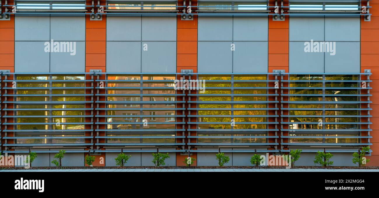 Architecture de plaque arrière CGI moderne pour le rendu 3D. Banque D'Images