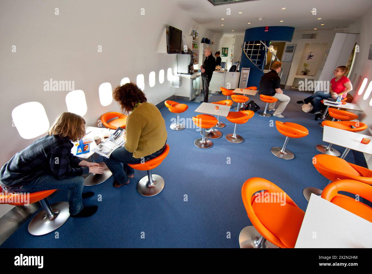 HÔTEL JUMBO STAY DANS UN BOEING 747 DÉSARMÉ À STOCKHOLM Banque D'Images