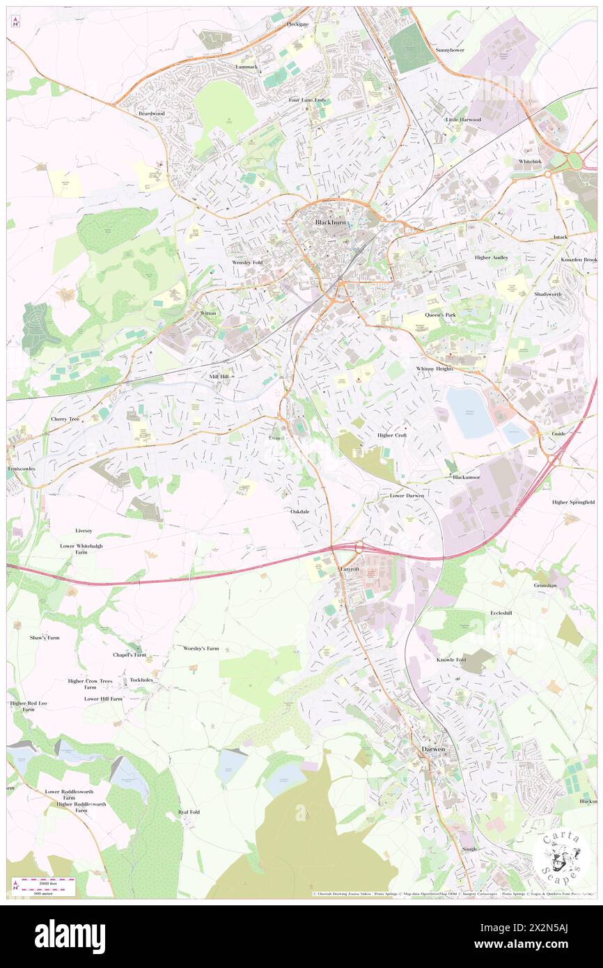 Le Fernhurst, Blackburn avec Darwen, GB, Royaume-Uni, Angleterre, n 53 43' 33'', S 2 29' 20'', carte, Cartascapes carte publiée en 2024. Explorez Cartascapes, une carte qui révèle la diversité des paysages, des cultures et des écosystèmes de la Terre. Voyage à travers le temps et l'espace, découvrir l'interconnexion du passé, du présent et de l'avenir de notre planète. Banque D'Images