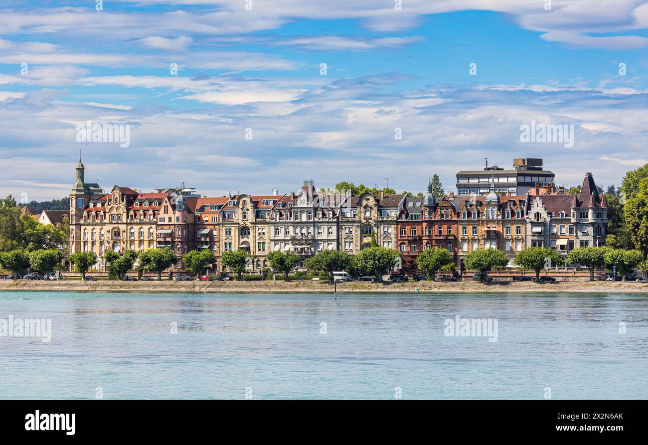 Blick auf einen Teil der Altstadt von Konstanz am Bodensee. (Konstanz, Deutschland, 13.07.2022) Banque D'Images