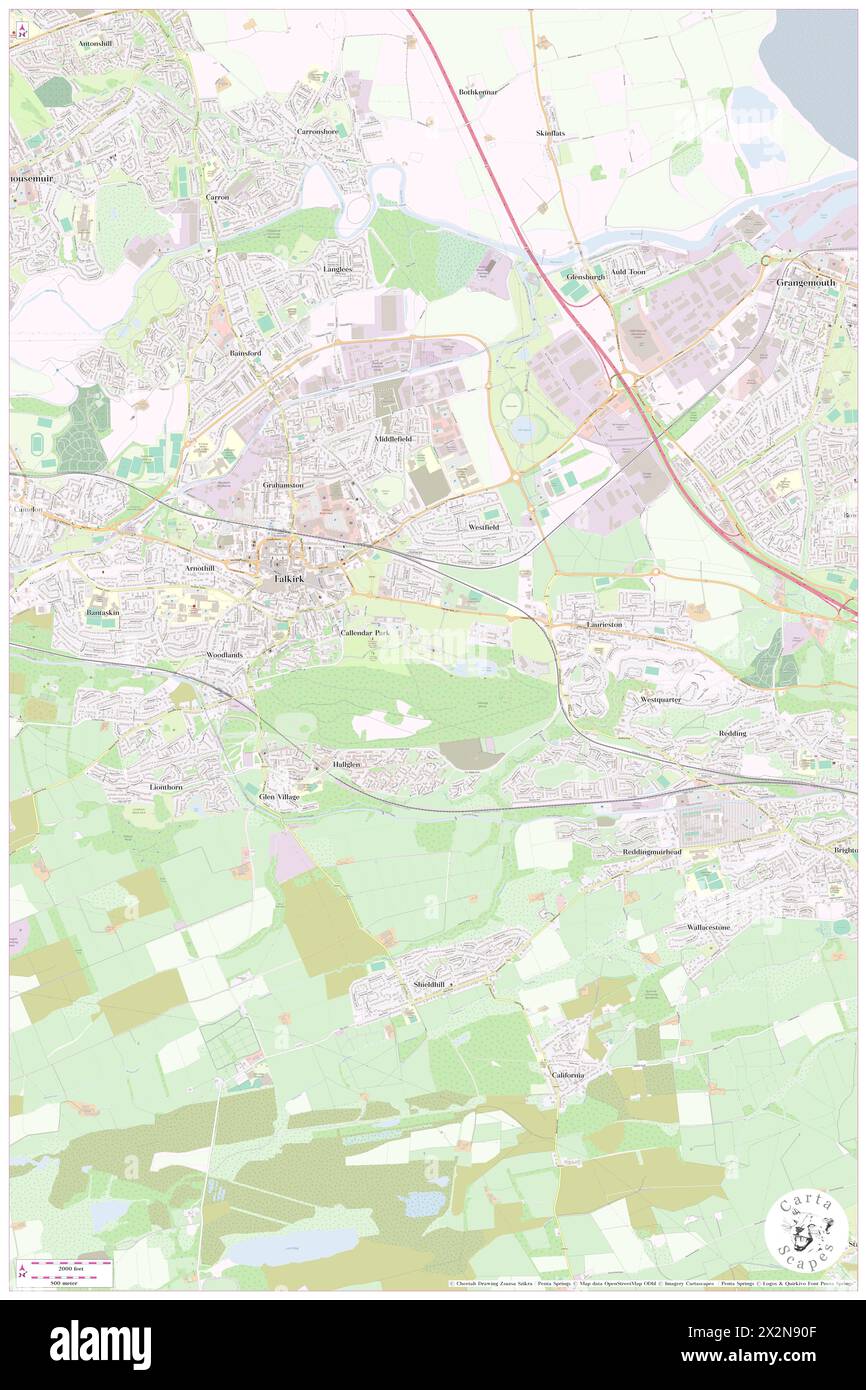 Callendar House, Falkirk, GB, Royaume-Uni, Écosse, n 55 59' 40'', S 3 46' 2'', carte, Cartascapes carte publiée en 2024. Explorez Cartascapes, une carte qui révèle la diversité des paysages, des cultures et des écosystèmes de la Terre. Voyage à travers le temps et l'espace, découvrir l'interconnexion du passé, du présent et de l'avenir de notre planète. Banque D'Images