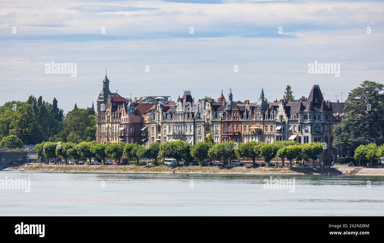 Blick auf einen Teil der Altstadt von Konstanz am Bodensee. (Konstanz, Deutschland, 13.07.2022) Banque D'Images