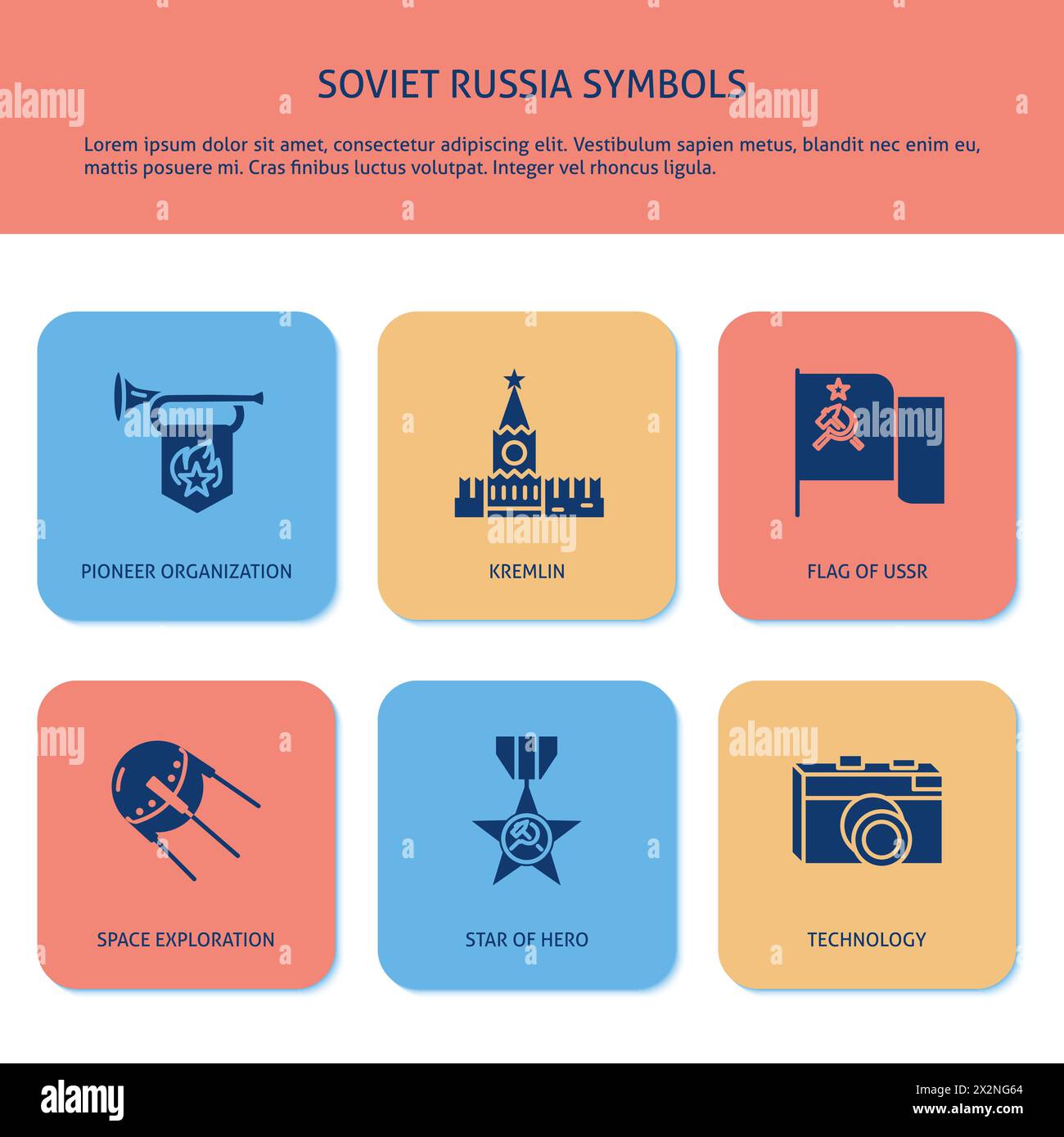 Russie - Russie - Drapeau de l'époque de l'URSS, Bannière. - Catawiki