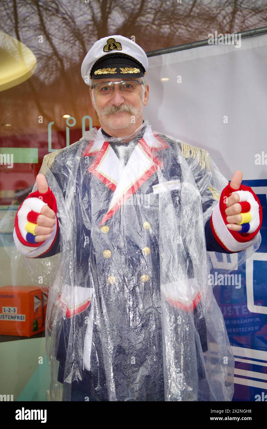 Mainz, Allemagne, 8 février 2024. Festival Weiberfastnacht. Banque D'Images