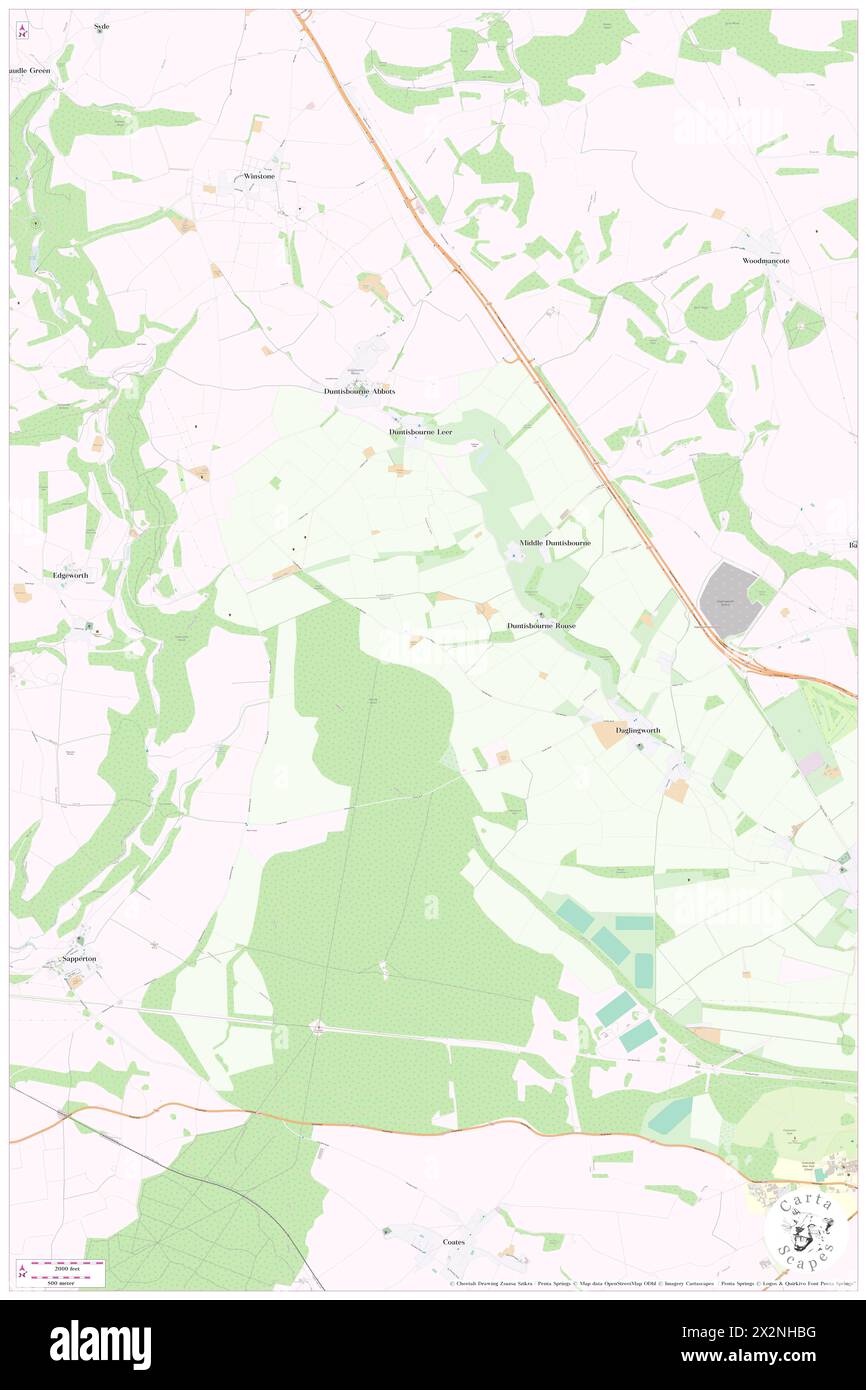 Duntisbourne Rouse, Gloucestershire, GB, Royaume-Uni, Angleterre, n 51 45' 7'', S 2 1' 26'', carte, Cartascapes carte publiée en 2024. Explorez Cartascapes, une carte qui révèle la diversité des paysages, des cultures et des écosystèmes de la Terre. Voyage à travers le temps et l'espace, découvrir l'interconnexion du passé, du présent et de l'avenir de notre planète. Banque D'Images