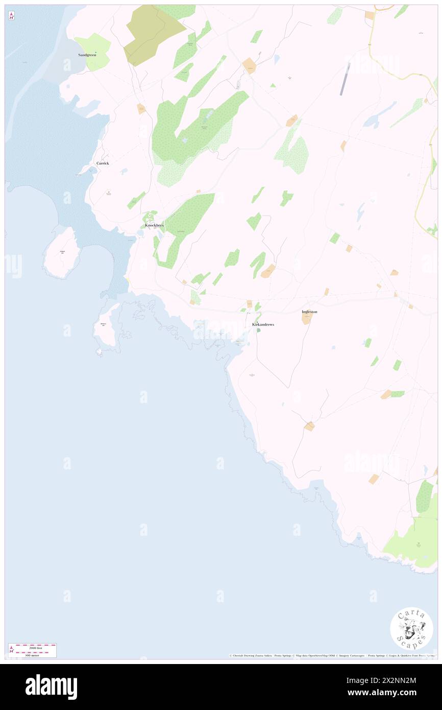 Dead Man's Bay, Dumfries and Galloway, GB, Royaume-Uni, Écosse, n 54 48' 29'', S 4 11' 15'', carte, Cartascapes carte publiée en 2024. Explorez Cartascapes, une carte qui révèle la diversité des paysages, des cultures et des écosystèmes de la Terre. Voyage à travers le temps et l'espace, découvrir l'interconnexion du passé, du présent et de l'avenir de notre planète. Banque D'Images