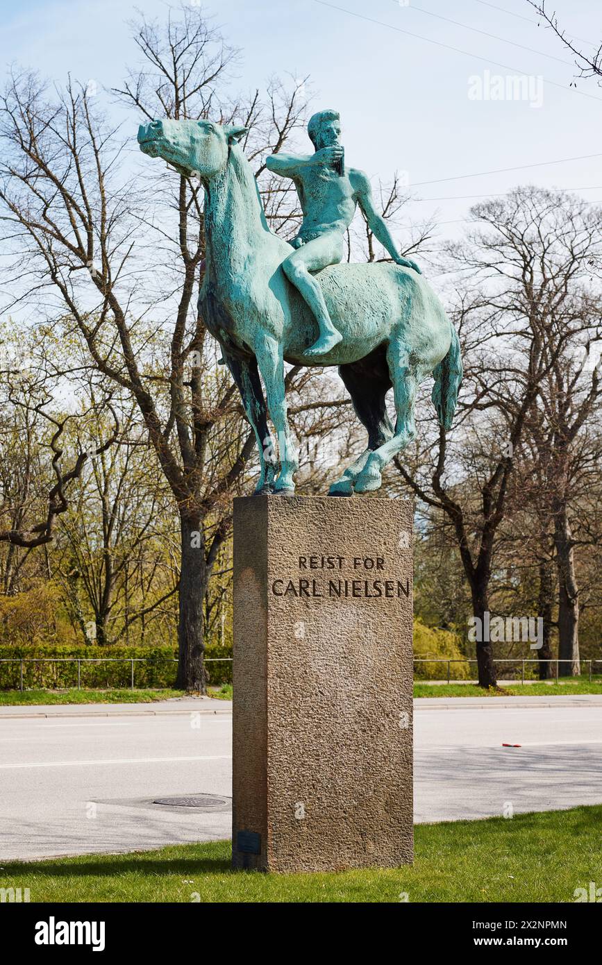 Monument Carl Nielsen par Anne Marie Carl Nielsen (1939) ; Copenhague, Danemark Banque D'Images