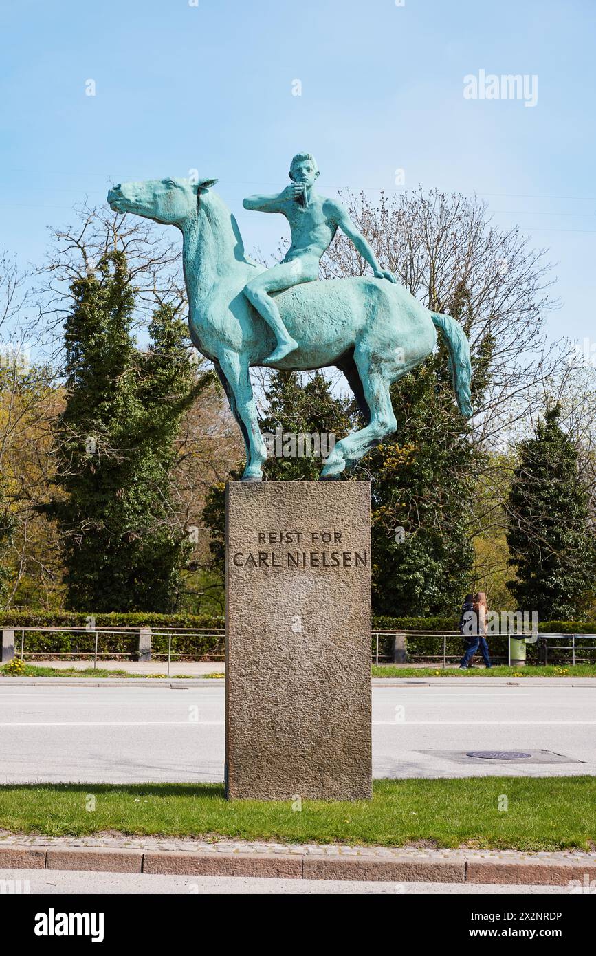 Monument Carl Nielsen par Anne Marie Carl Nielsen (1939) ; Copenhague, Danemark Banque D'Images