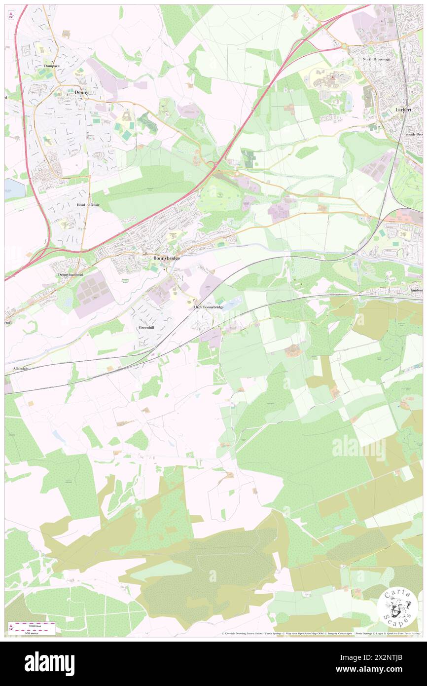 High Bonnybridge, Falkirk, GB, Royaume-Uni, Écosse, n 55 59' 34'', S 3 52' 34'', carte, Cartascapes carte publiée en 2024. Explorez Cartascapes, une carte qui révèle la diversité des paysages, des cultures et des écosystèmes de la Terre. Voyage à travers le temps et l'espace, découvrir l'interconnexion du passé, du présent et de l'avenir de notre planète. Banque D'Images