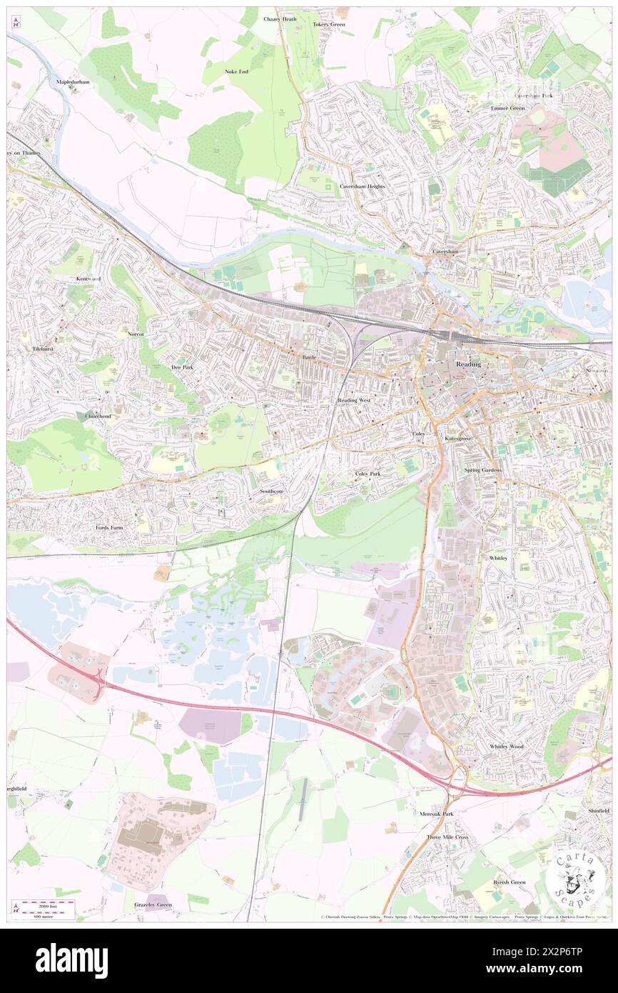 Southcote, Reading, GB, Royaume-Uni, Angleterre, n 51 26' 45'', S 0 59' 47'', carte, Cartascapes carte publiée en 2024. Explorez Cartascapes, une carte qui révèle la diversité des paysages, des cultures et des écosystèmes de la Terre. Voyage à travers le temps et l'espace, découvrir l'interconnexion du passé, du présent et de l'avenir de notre planète. Banque D'Images